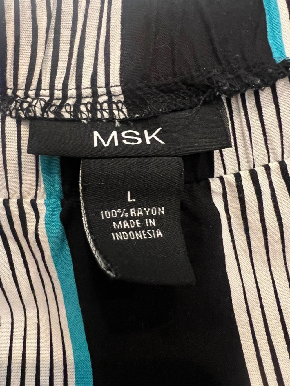 MSK Multicolor Striped Jump Suit with Self-Tie Belt - Picture 7 of 7